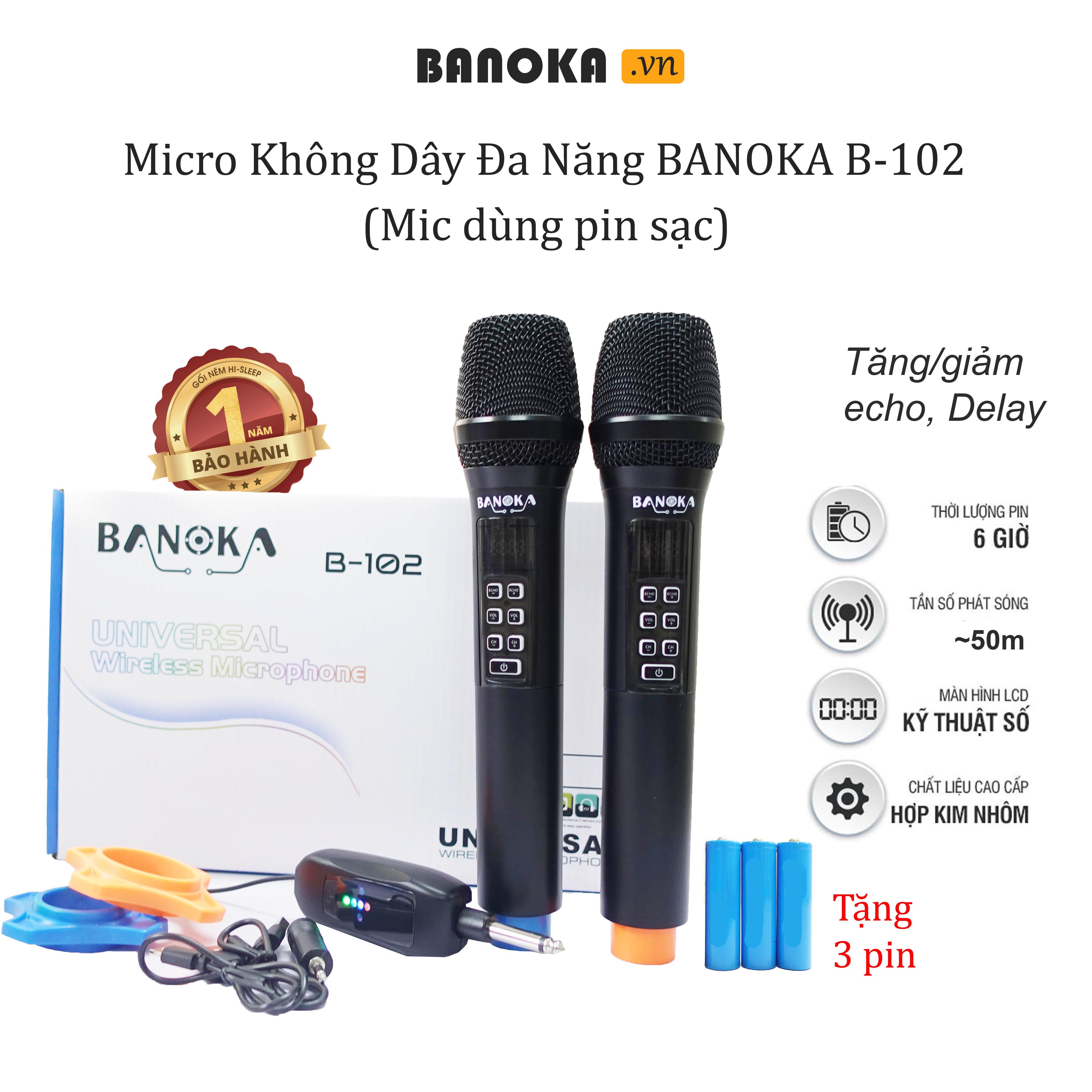 Micro không dây đa năng BANOKA B-102